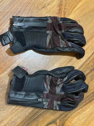 Guantes de piel para moto Triumph