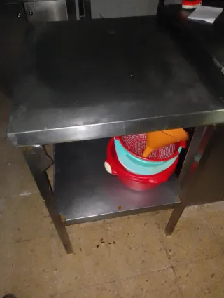 Mesa auxiliar cocina acero inoxidable