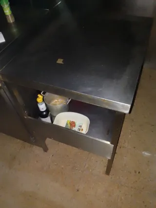 Mesa auxiliar cocina acero inoxidable
