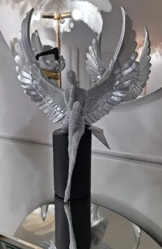 Angelo donna decorato con strass