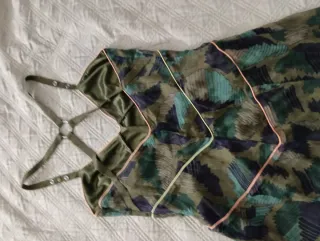 Vestido Diesel verde y multicolor