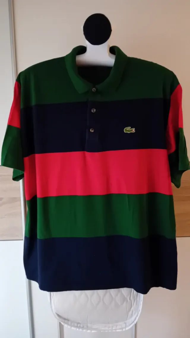 Camiseta Lacoste Rayas Multicolor Talla L