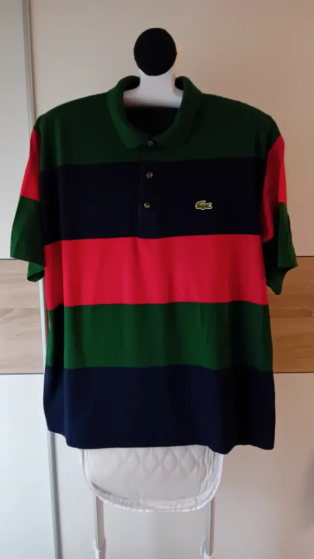 Camiseta Lacoste Rayas Multicolor Talla L