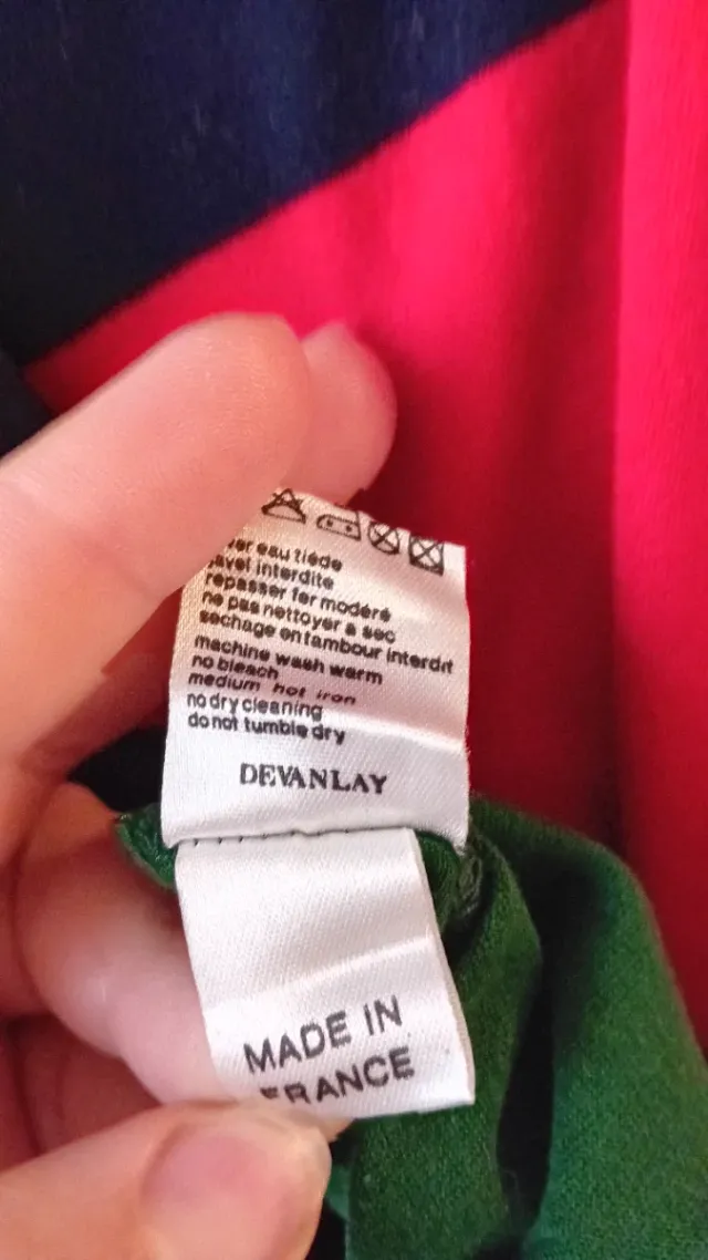 Camiseta Lacoste Rayas Multicolor Talla L