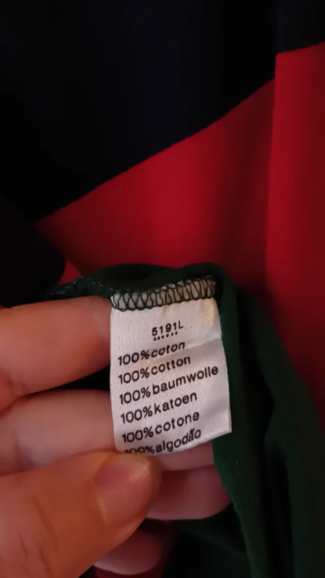 Camiseta Lacoste Rayas Multicolor Talla L