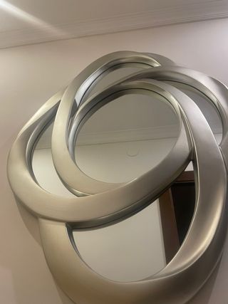 Espejo decorativo entradita plata
