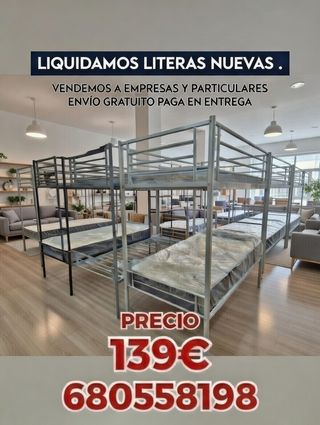 Literas nuevas metálicas -  envio gratuito