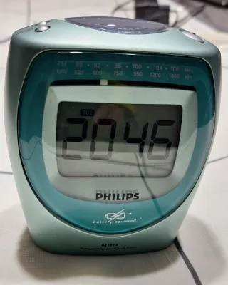 Radio despertador Philips con cargador