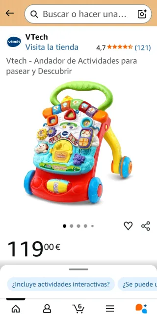 Andador Vtech 2 en 1 y Volante