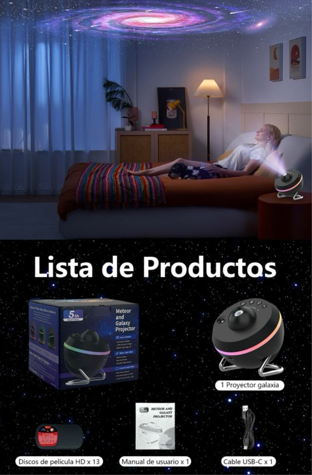 Proyector Galaxias Nebulosa Estrellas