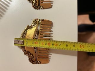 Juego Peinetas Niña Doradas