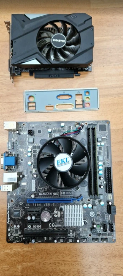 Paquete de placa base + CPU + Disipador + RAM