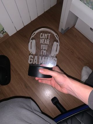 Lámpara LED Gaming Auriculares