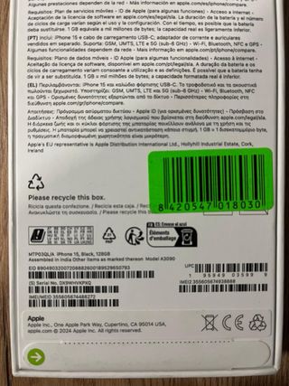 iPhone 15 128GB Negro