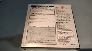 SNK Neo Geo Pocket Platinum Silver NEOP12010 NUEVA