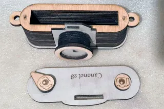 Cámara de Fotos Vintage Madera