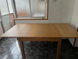 Mesa de comedor extensible madera