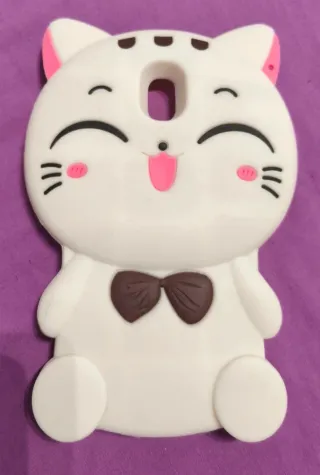 Funda móvil samsung J5 gato kawaii