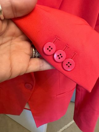 Blazer Zara Rosa/Rosso