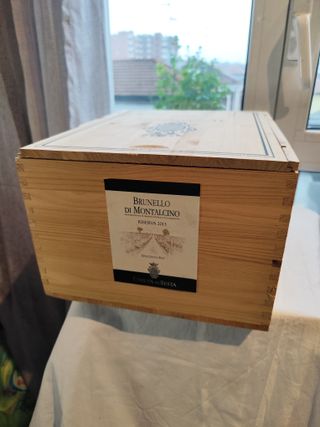 Cassa di Legno Tenuta Sesta Ottima Contenitore