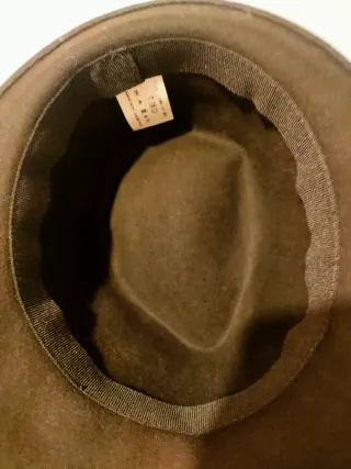 Sombrero marrón mujer