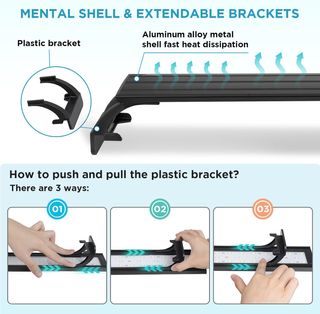 Iluminación LED Acuario 16W | 56-76cm