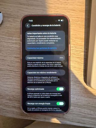 Apple iPhone 13 128GB Rojo en perfecto estado