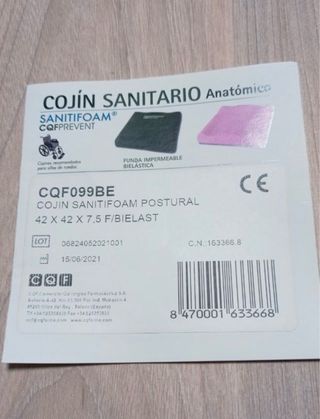 Cojín antiescaras de piel sintética verde