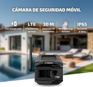 Vosker V150 Nueva Cámara Seguridad  4G LTE Solar