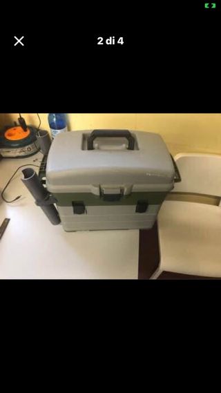 Cassetta da pesca con porta canne