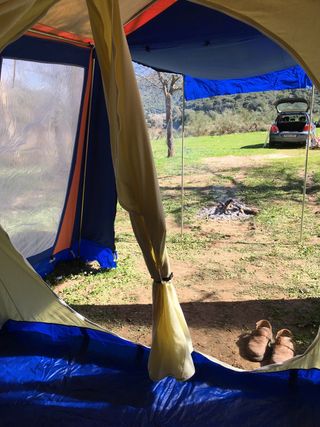 Tienda de campaña grande vintage