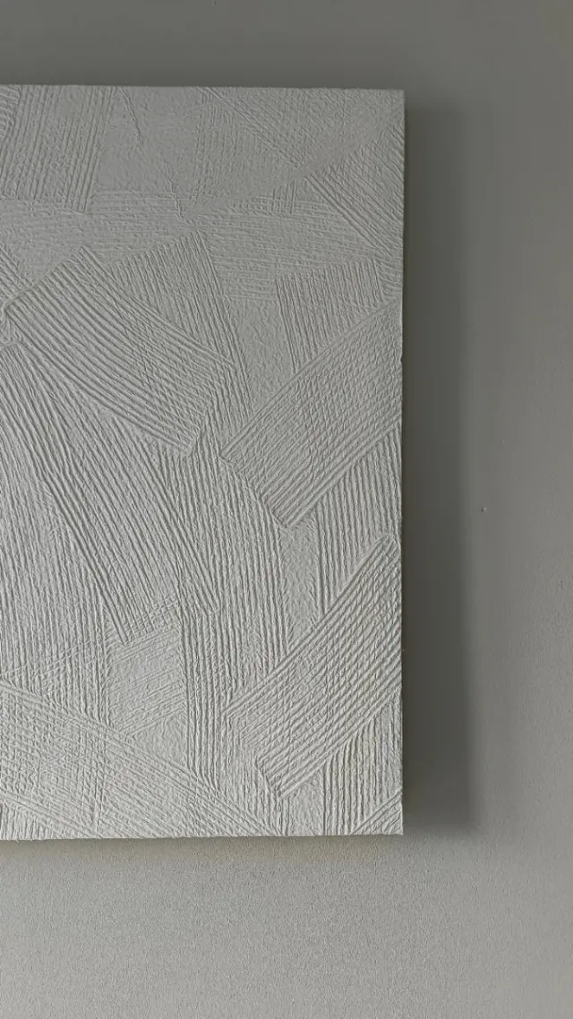 Cuadro Texturizado Blanco 100x76