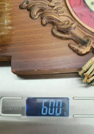 Benditera madera y latón con imagen