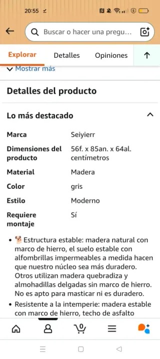 Caseta para perros nueva. Sin usar. Montada.