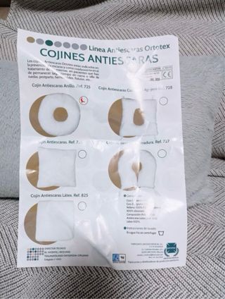 Cojín antiescaras blanco