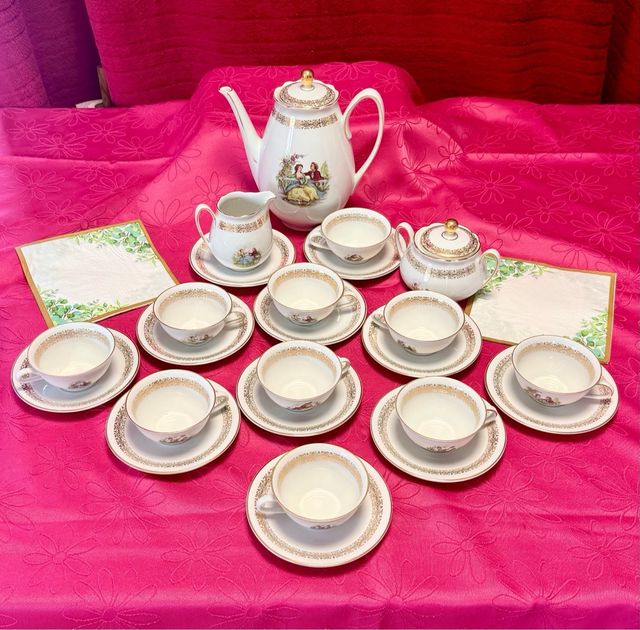 Juego de té porcelana Bavaria