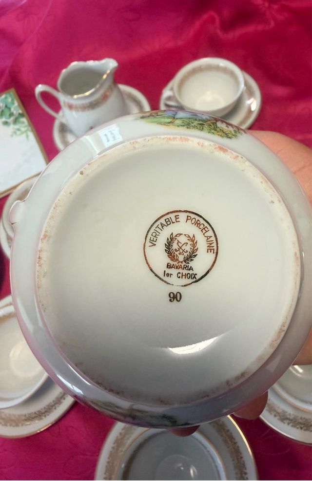 Juego de té porcelana Bavaria
