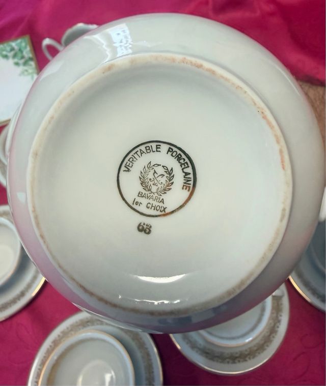 Juego de té porcelana Bavaria