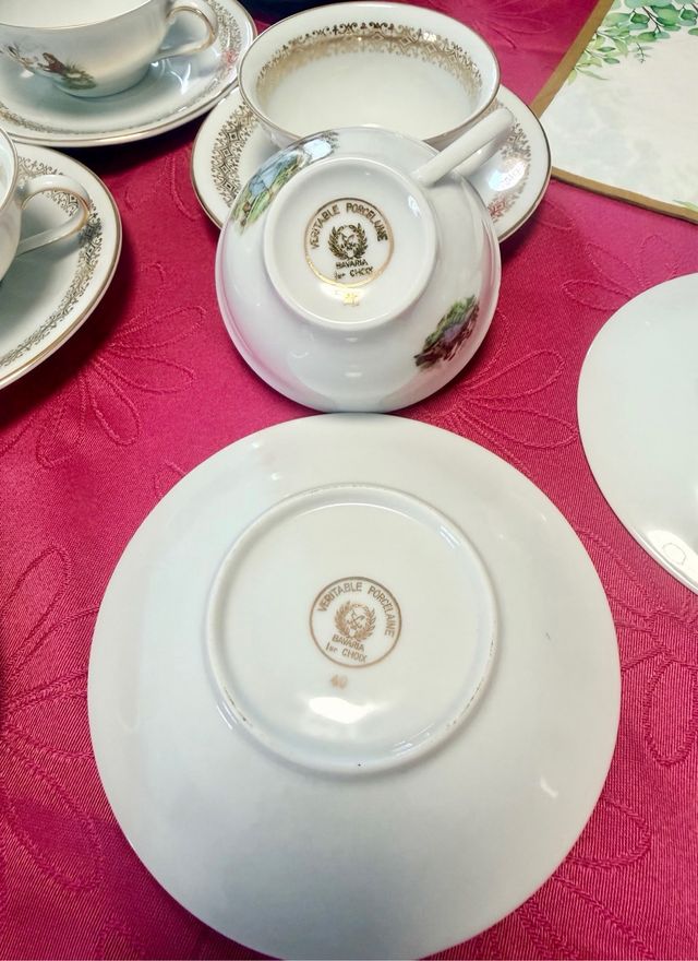 Juego de té porcelana Bavaria
