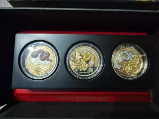 Pack Monedas Plata Año Serpiente 2013