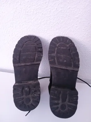 Botines negros con plataforma talla 39