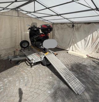 Remolque transversal para moto homologado 500kg.