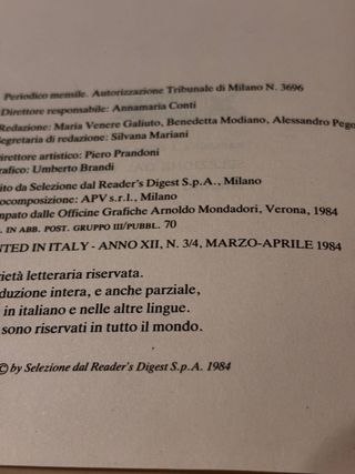 Set libri Selezione dal Reader’s Digest.