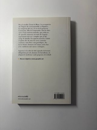 Libro lectura: Tirant lo Blanc. Episodis amorosos