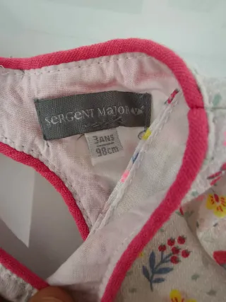 Vestitino bimba Sergent Major 3 anni