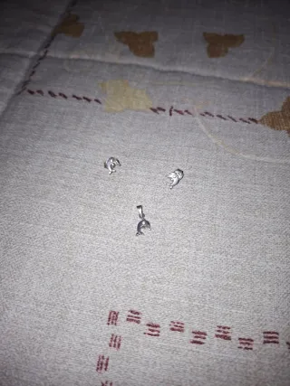 Pendientes y colgante de plata, de delfín