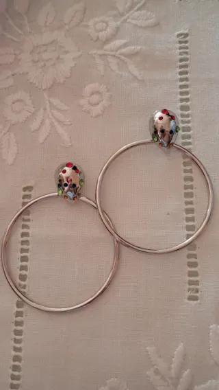 Pendientes Flamenca Aro Multicolor