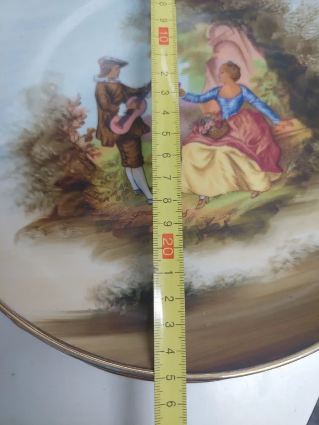 Plato decorativo escena Fragonard