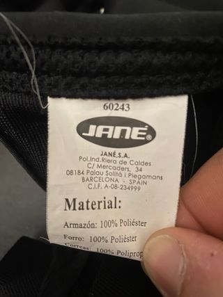 Mochila portabebés Jane negra y rojo