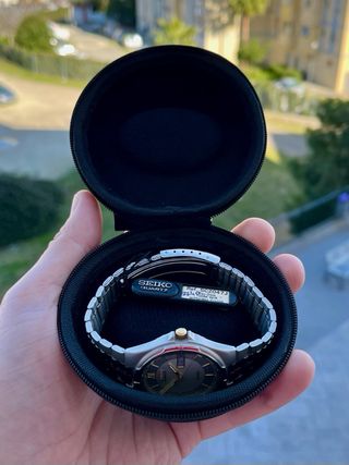 Reloj Seiko SQ 100 day-date Vintage NOS *Año 1987*